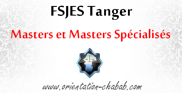  Inscription Master à la FSJES Tanger 2025-2026