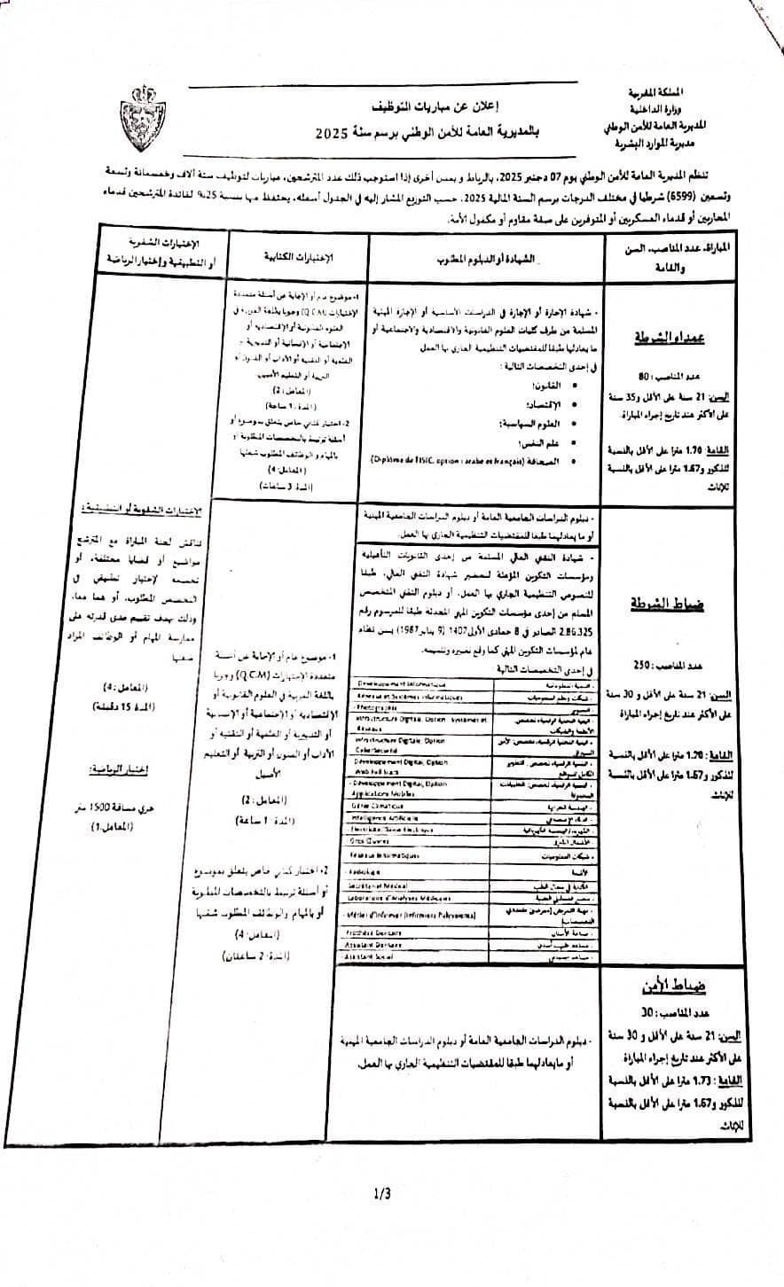 concours-dgsn-gov-ma oncours.dgsn.gov.ma 2025