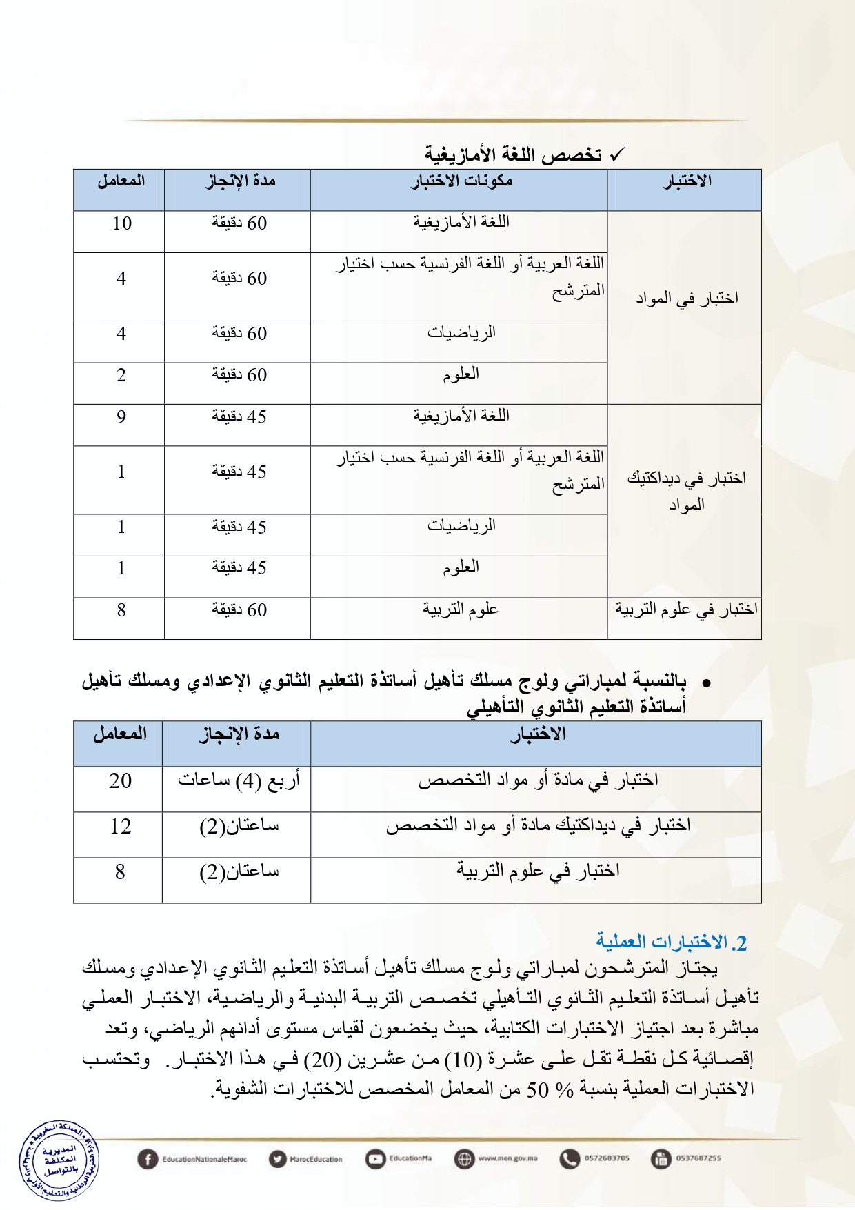 Wolouj men gov ma XXXXX مباراة التعليم