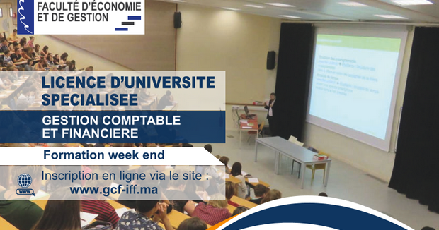 Licence Gestion Comptable et Financière à la FEG Kénitra 2023-2024