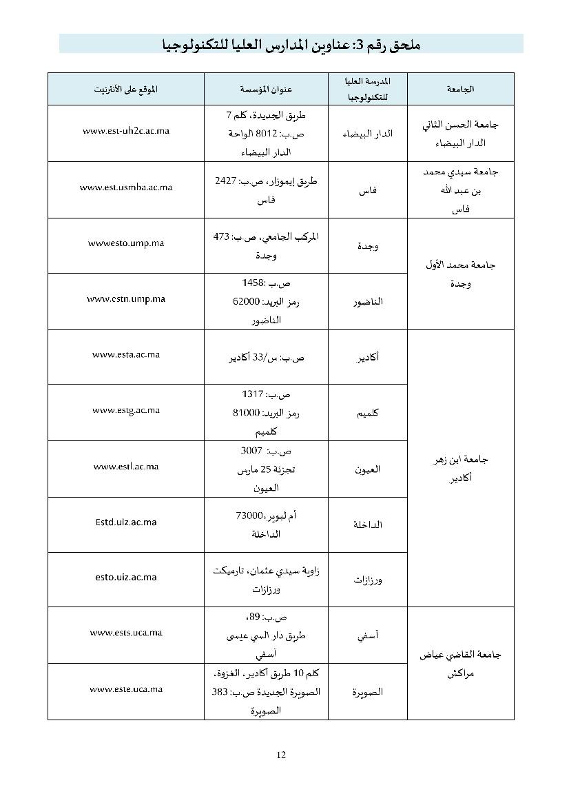 Inscription EST Maroc 2026-2025