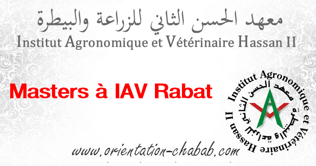 Masters à l'IAV Rabat 2020-2021